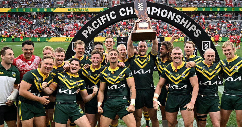 Kangaroos remain undefeated Rugby League Pacific champions Matangi Tonga